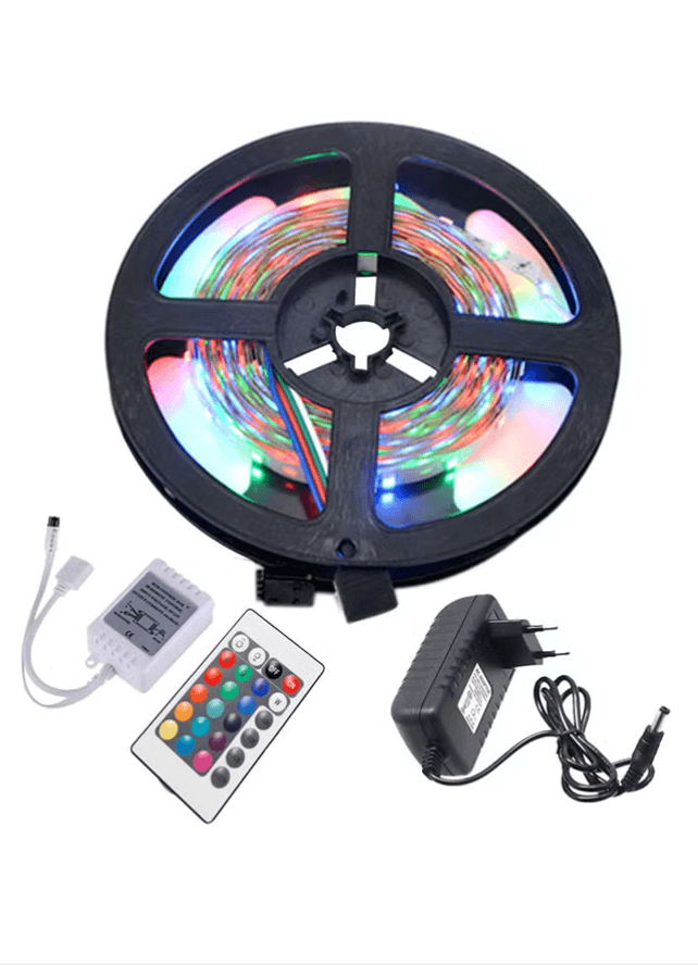 SMD 2835 Remote Control Christmas LED Light Strip Multicolour 5meter