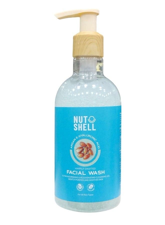 Nutshell Argan & Hyaluronic Acid Facial Wash 250ml