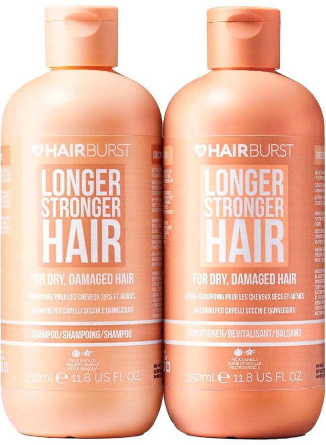 HAIRBURST Longer Stronger Hair For Dry, Damaged Hair Shampoo & Conditioner 2350m