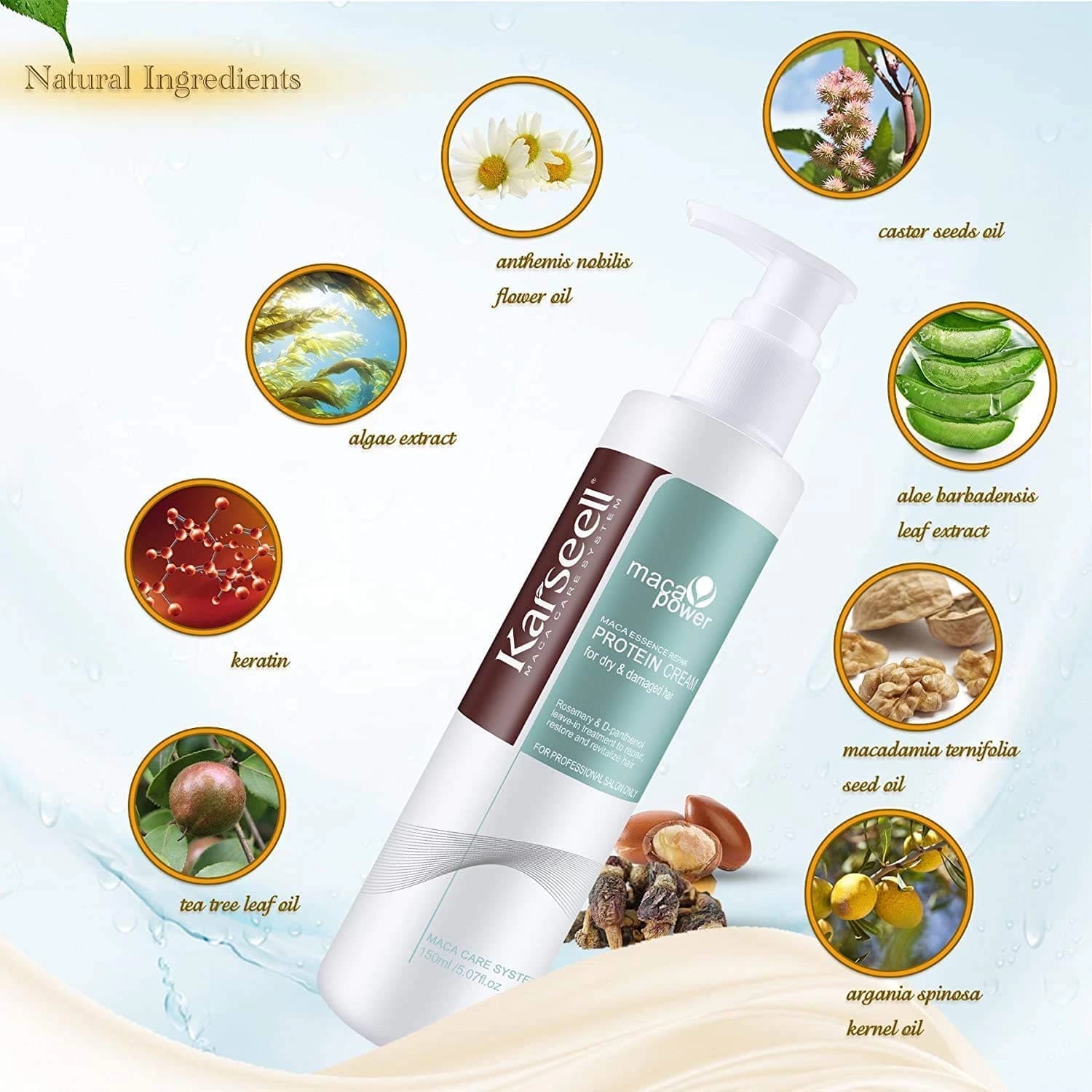 Karseell Maca Essence Repair Protein Leave In Cream 200ml