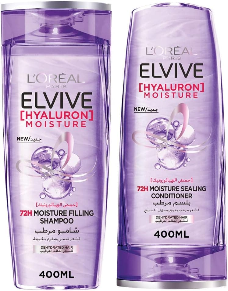 LOreal Paris Elvive Hyaluron Moisture Shampoo 400 Conditioner 360 ML