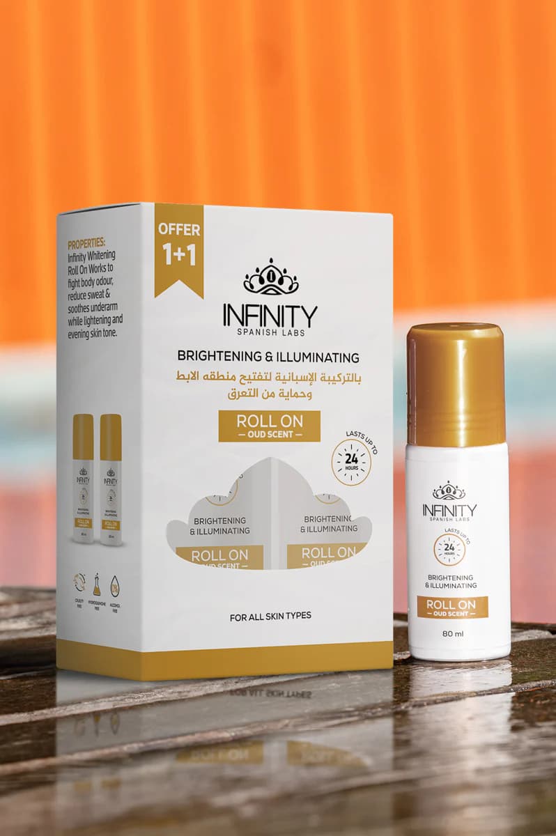 Infinity Infinity Brightening Armpit Roll On Oud Scent - 80 Ml 2 Pieces Offer