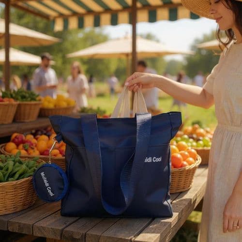 Practical Synthetic Leather Tote Bag with Small Pocket