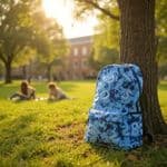 Youthful Backpack with Stylish Number Print