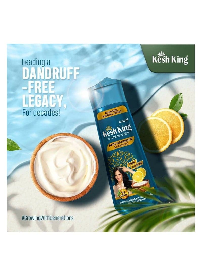 Kesh King Anti-dandruff Shampoo Curd & Lemon 21 Herbs 200ml