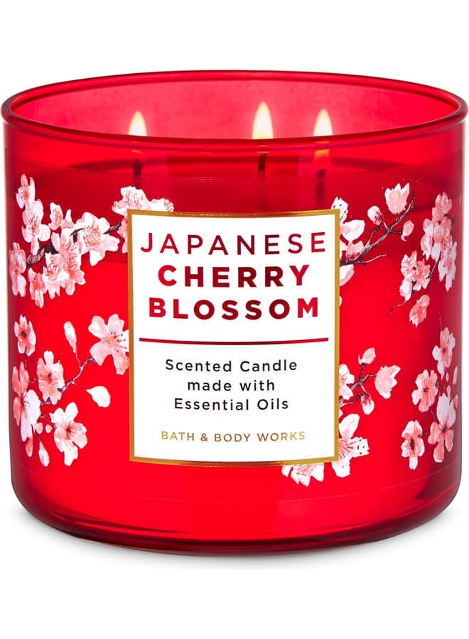 Bath & Body Works Japanese Cherry Blossom 3 Wick Candle 411g