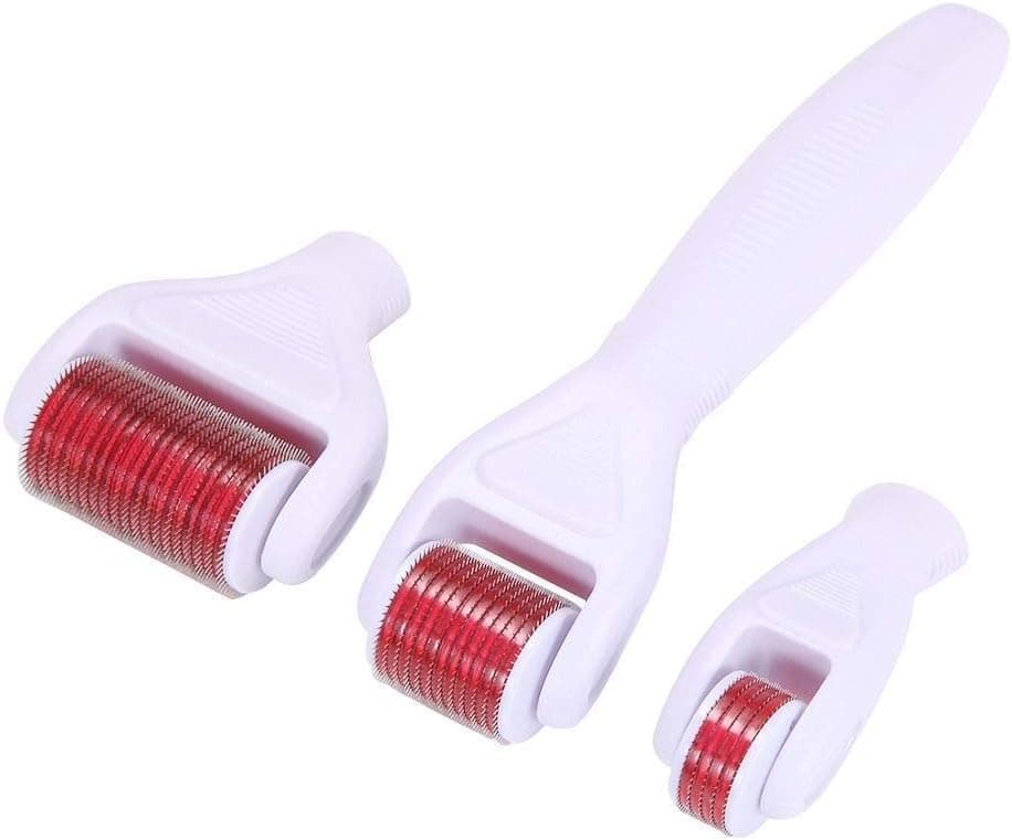 Derma Roller Kit 4 in 1 Home Use with Interchangeable Heads for Face and Body In