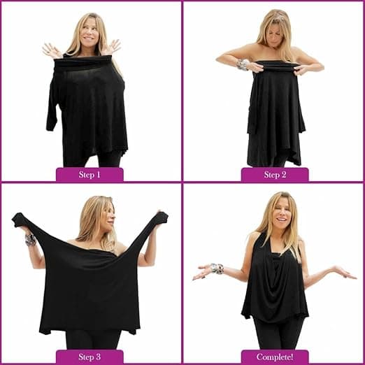 3 Way Poncho - Black