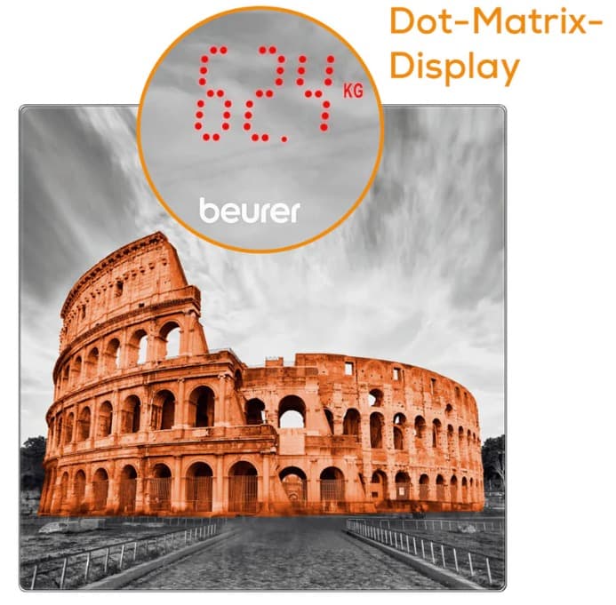 Glass bathroom scale GS 215 Rome