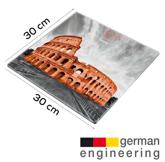 Glass bathroom scale GS 215 Rome