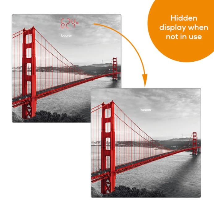 Glass bathroom scale GS 215 San Francisco