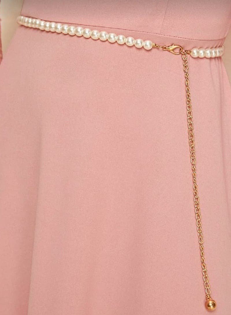 Single-Layer Pearl Belt