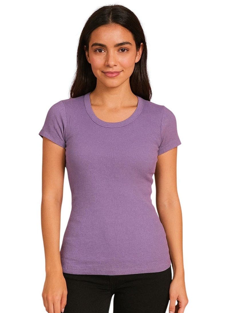 Basic Casual Comfy T-Shirt Soft Fabric & Simple Everyday Style