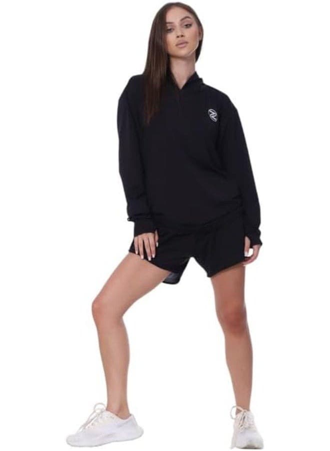 Black sports shorts