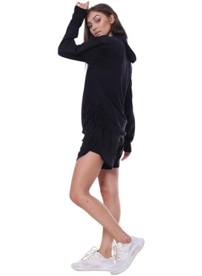 Black sports shorts