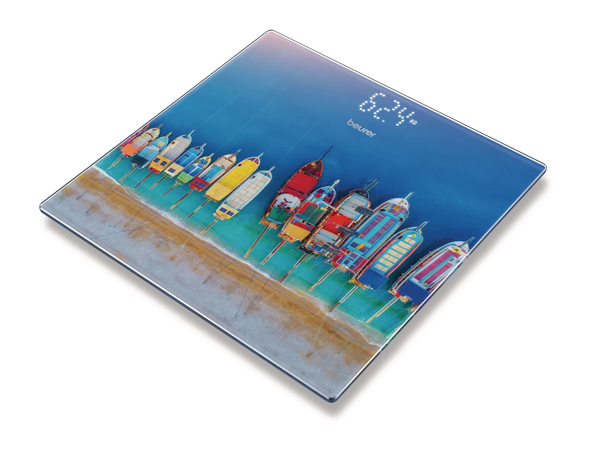 Glass bathroom scale GS 215 Boats