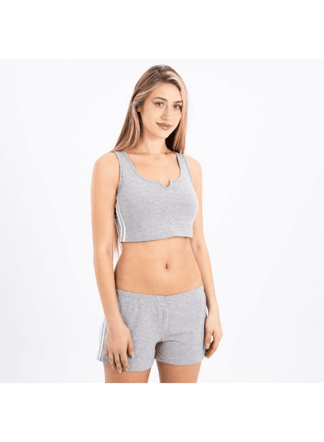 Womens two-piece sleepwear set short top and cotton shorts Perfect for home, sle