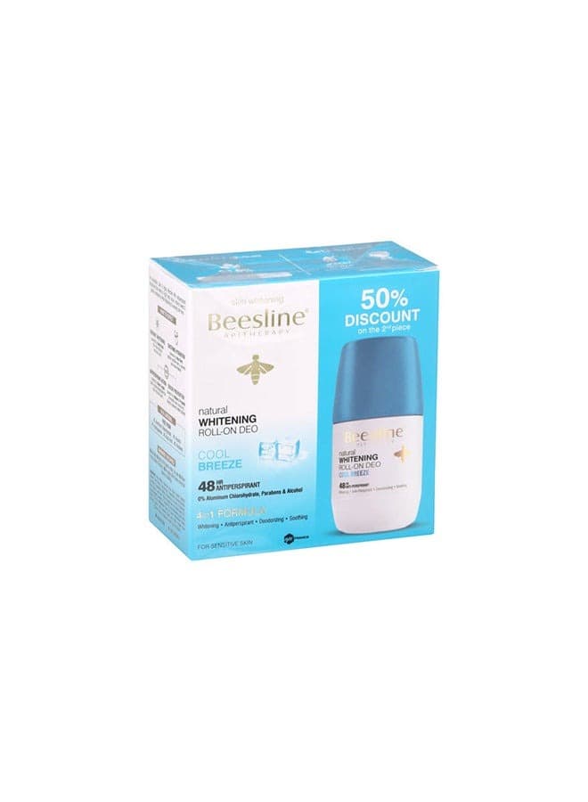 Cool Breeze Whitening Roll-On Deodorant White/Blue 50ml