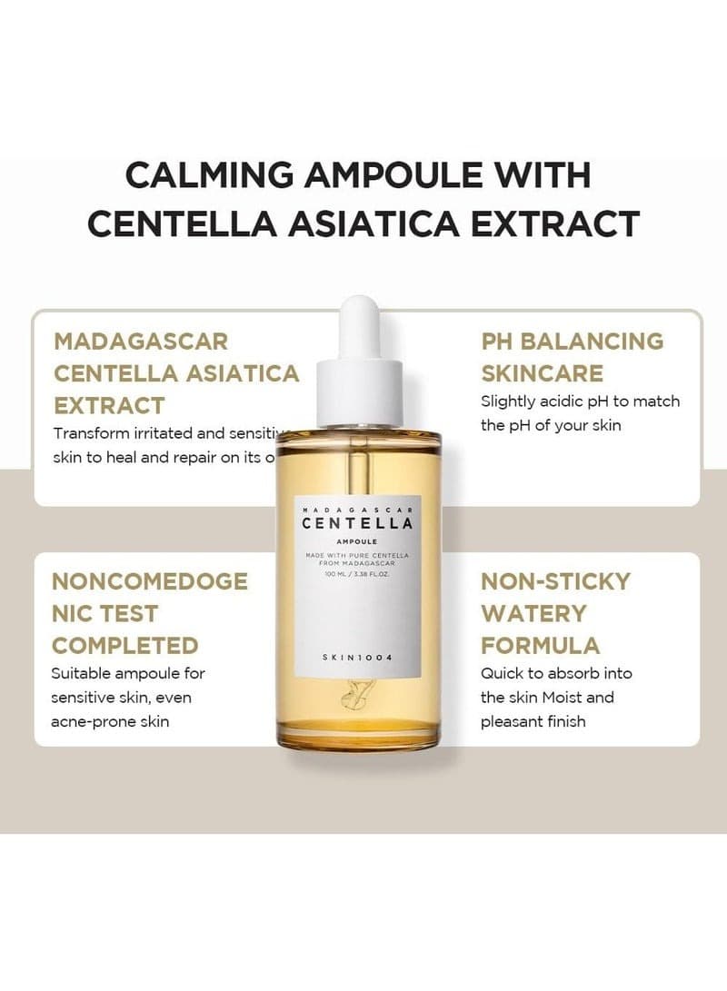 Madagascar Centella Ampoule 100ml - Soothing and Hydrating Ampoule with Centella