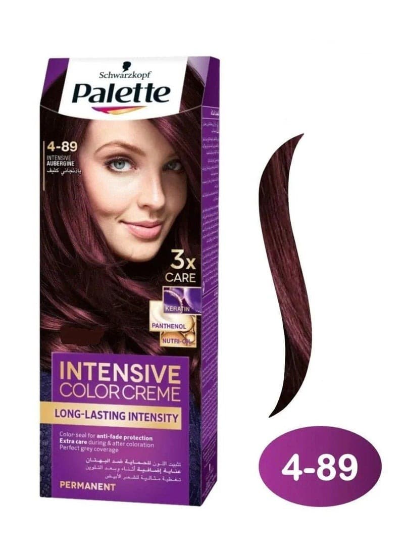 Palette Hair Dye Rich Cream Color 4-89 Deep Eggplant