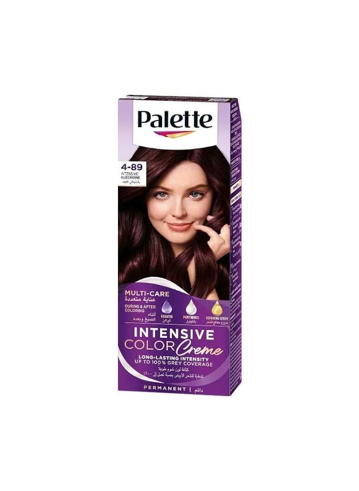Palette Hair Dye Rich Cream Color 4-89 Deep Eggplant