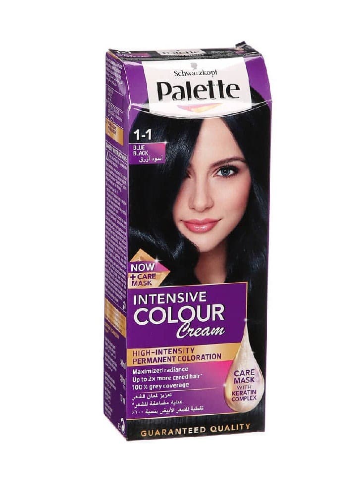 Palette Hair Dye Rich Cream Color 1-1 Blue Black
