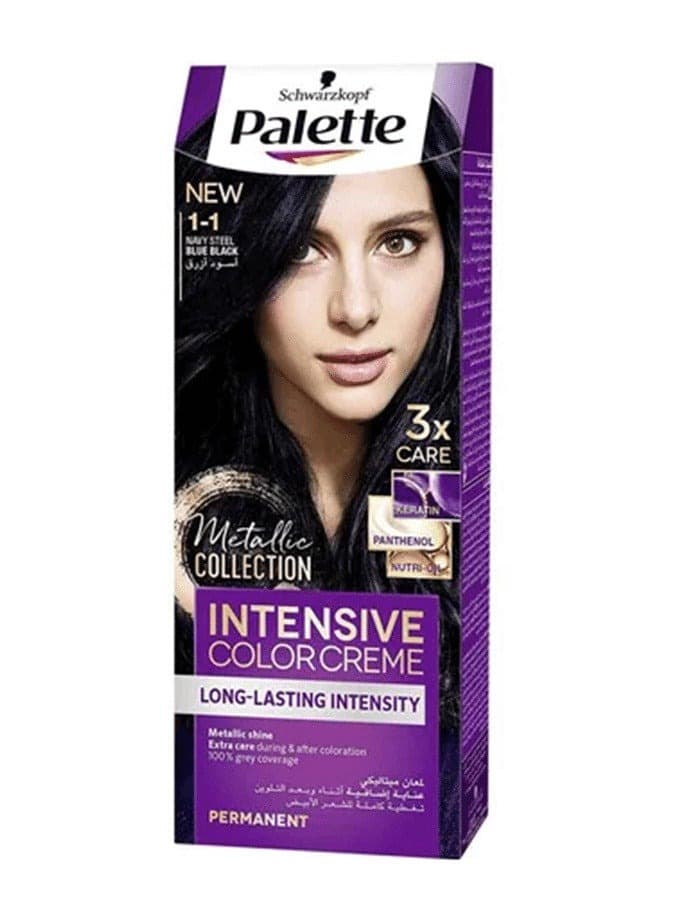 Palette Hair Dye Rich Cream Color 1-1 Blue Black
