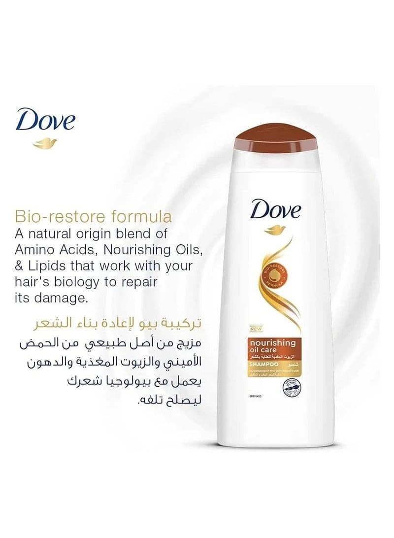 Dove Nourishing Oils Shampoo for Hair Care 600ml