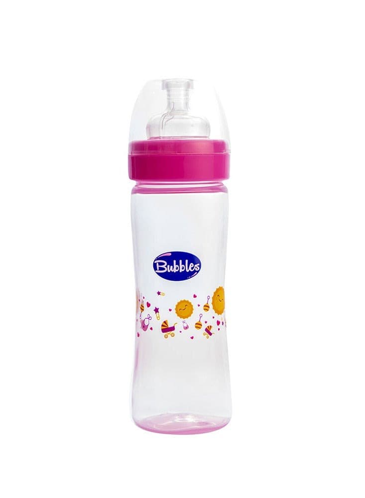 Bubbles Classic Feeding Bottle 270 ML PINK