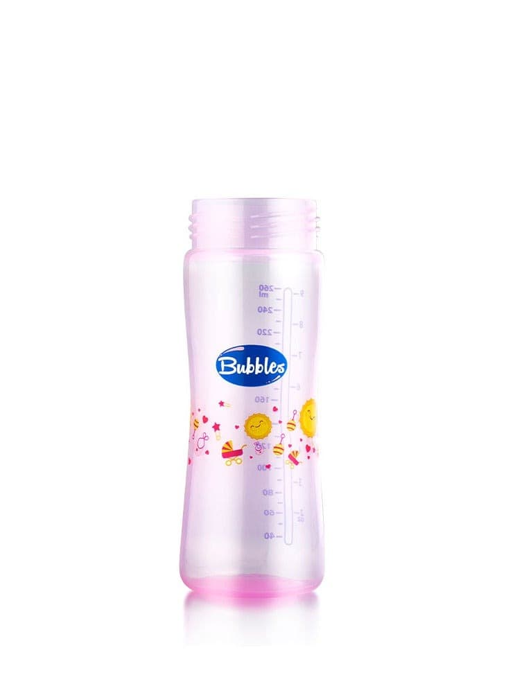 Bubbles Classic Feeding Bottle 270 ML PINK