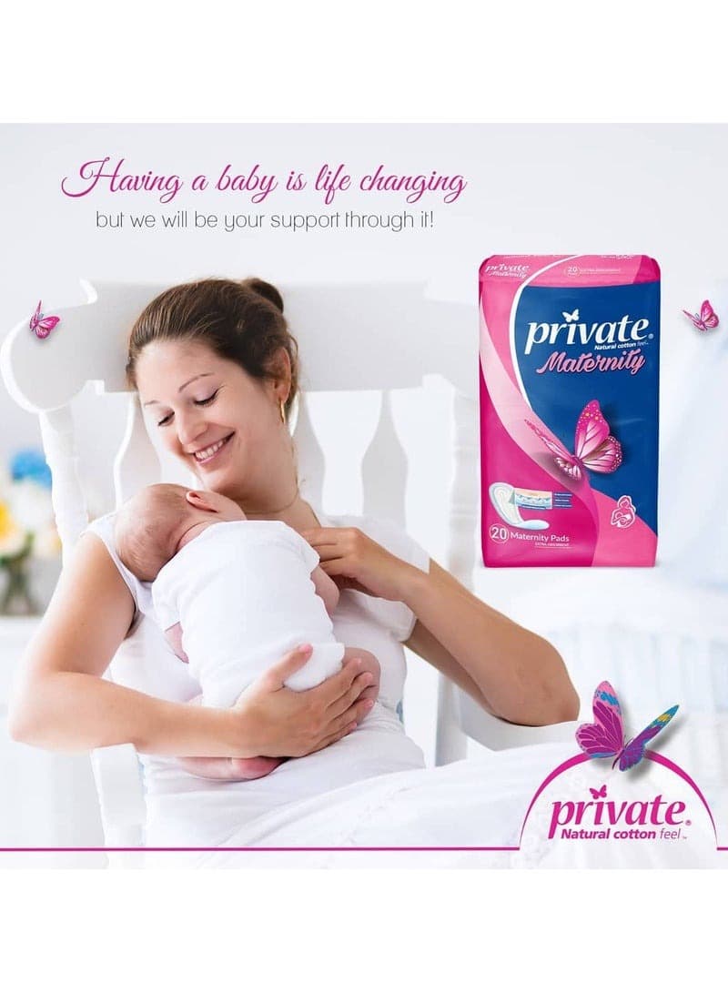 Private Feminine Maternity Pads- 20 Pads