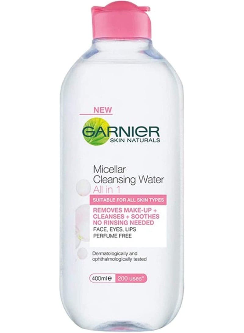 Garnier Micellar Water Face Cleanser & Daily Makeup Remover 400 ML
