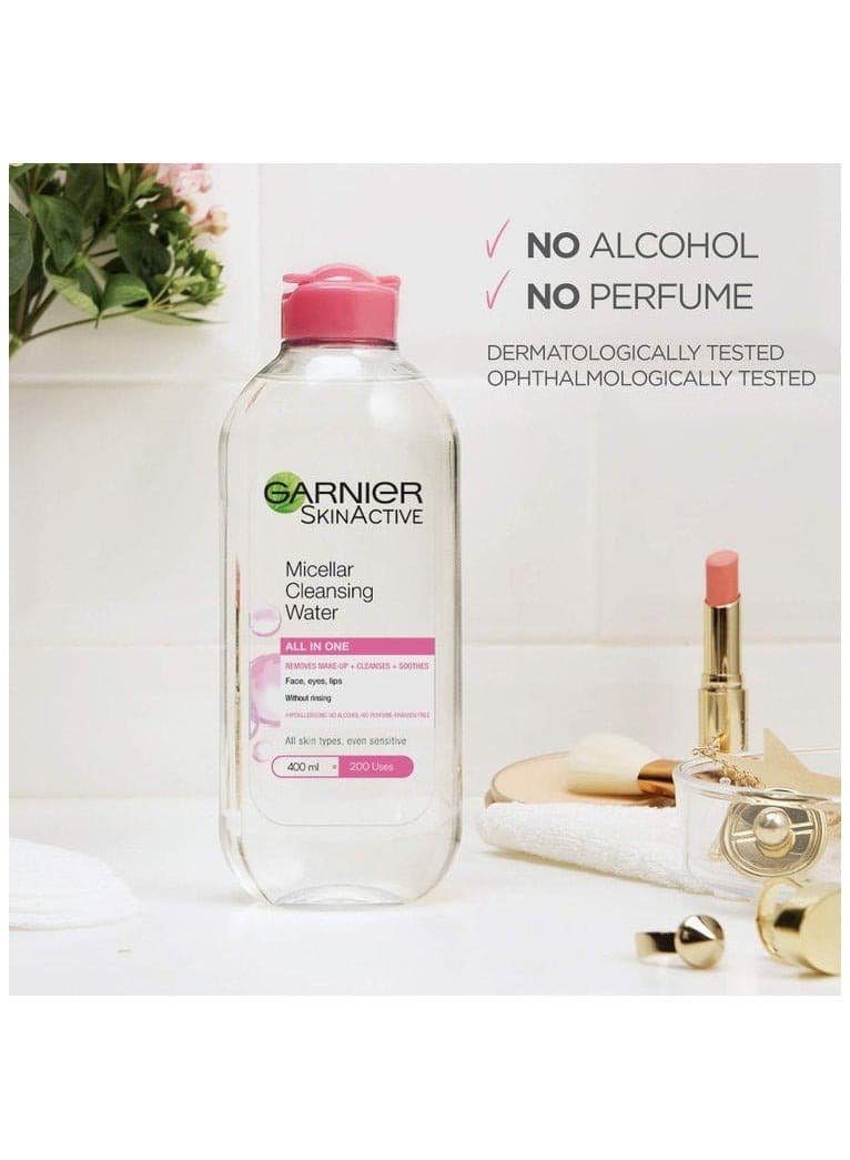 Garnier Micellar Water Face Cleanser & Daily Makeup Remover 400 ML