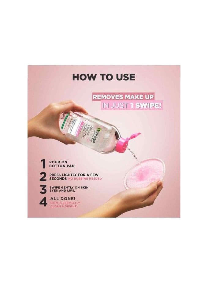Garnier Micellar Water Face Cleanser & Daily Makeup Remover 400 ML