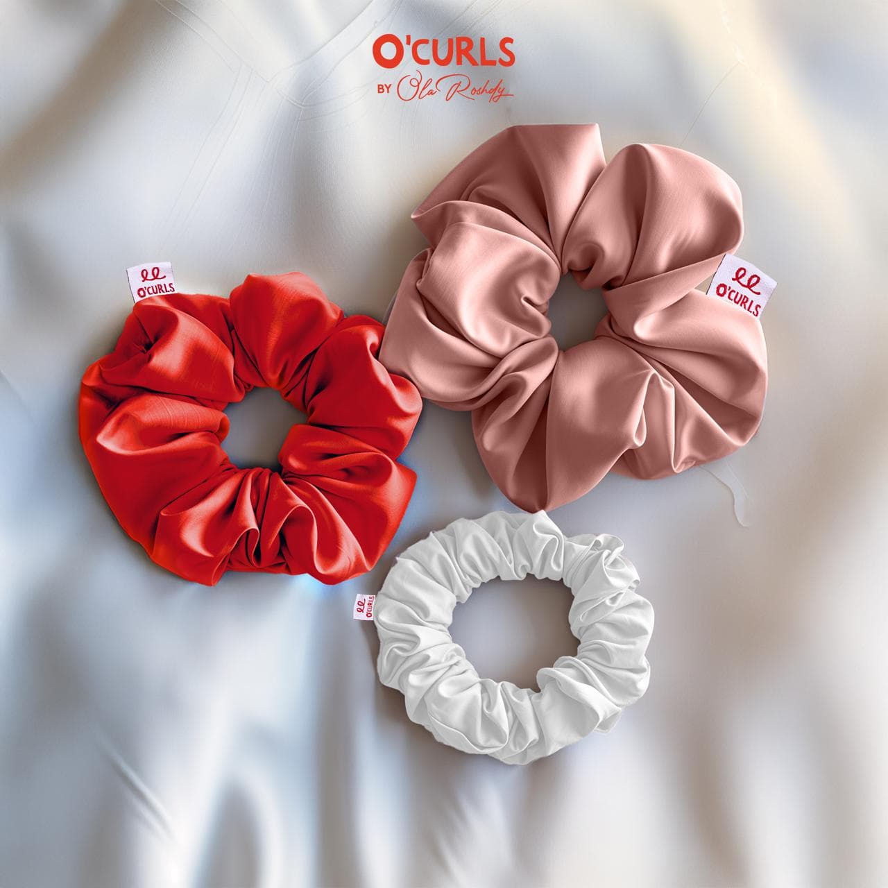 Set of Satin Scrunchies