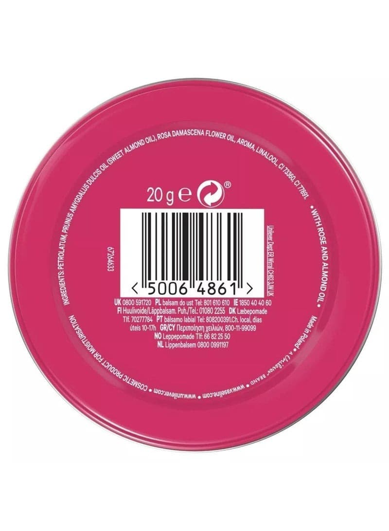 Vaseline Soothes Dry Lips Lip Therapy ROSY LIPS 20 G
