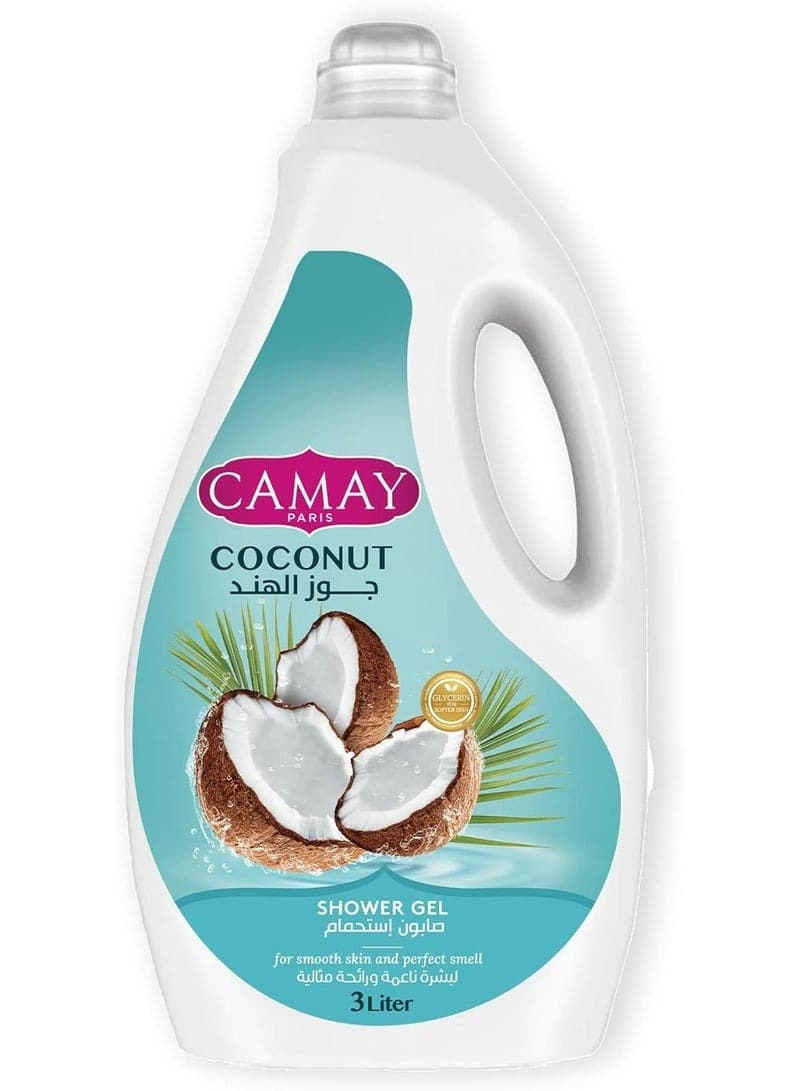 CAMAY Shower GeL COCONUR 3 LITER