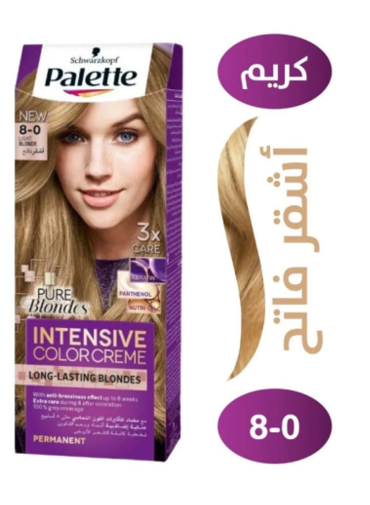 Palette Rich Cream Hair Color 8-0 Light Blonde