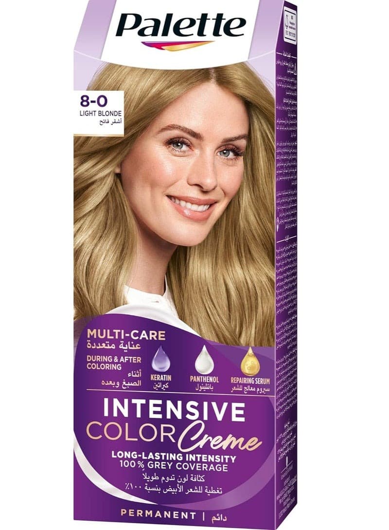 Palette Rich Cream Hair Color 8-0 Light Blonde