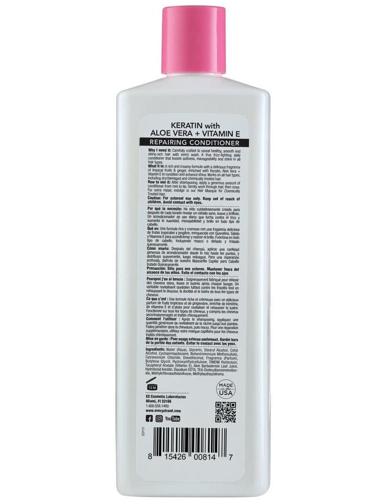 Every Strand Keratin With Aloe Vera Vitamin E Repairing Conditioner 399 ML