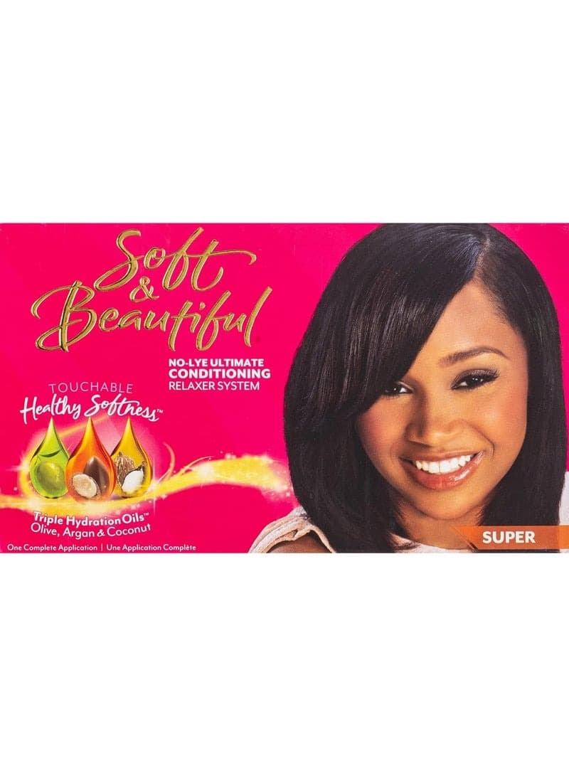 Soft & Beautiful No- Lye Ultimate Conditioner Relaxer System Super
