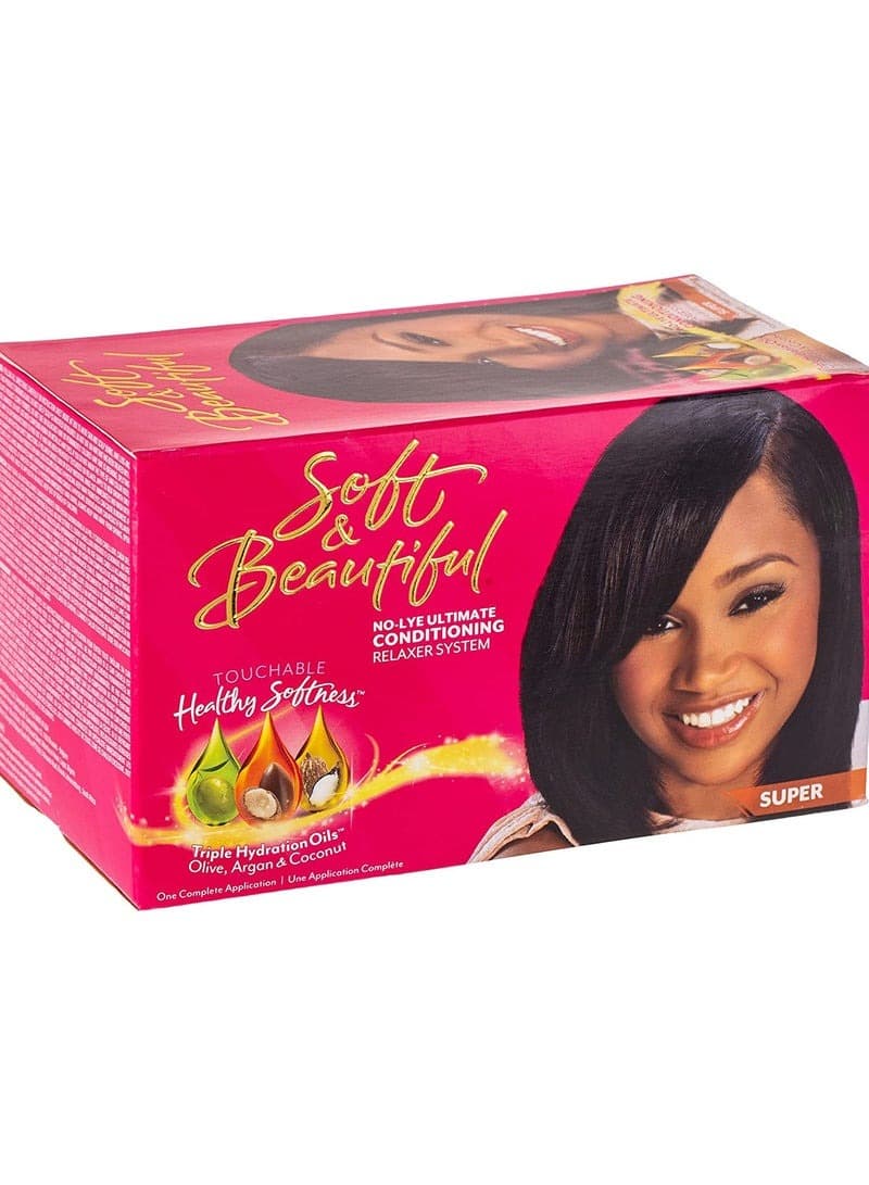 Soft & Beautiful No- Lye Ultimate Conditioner Relaxer System Super