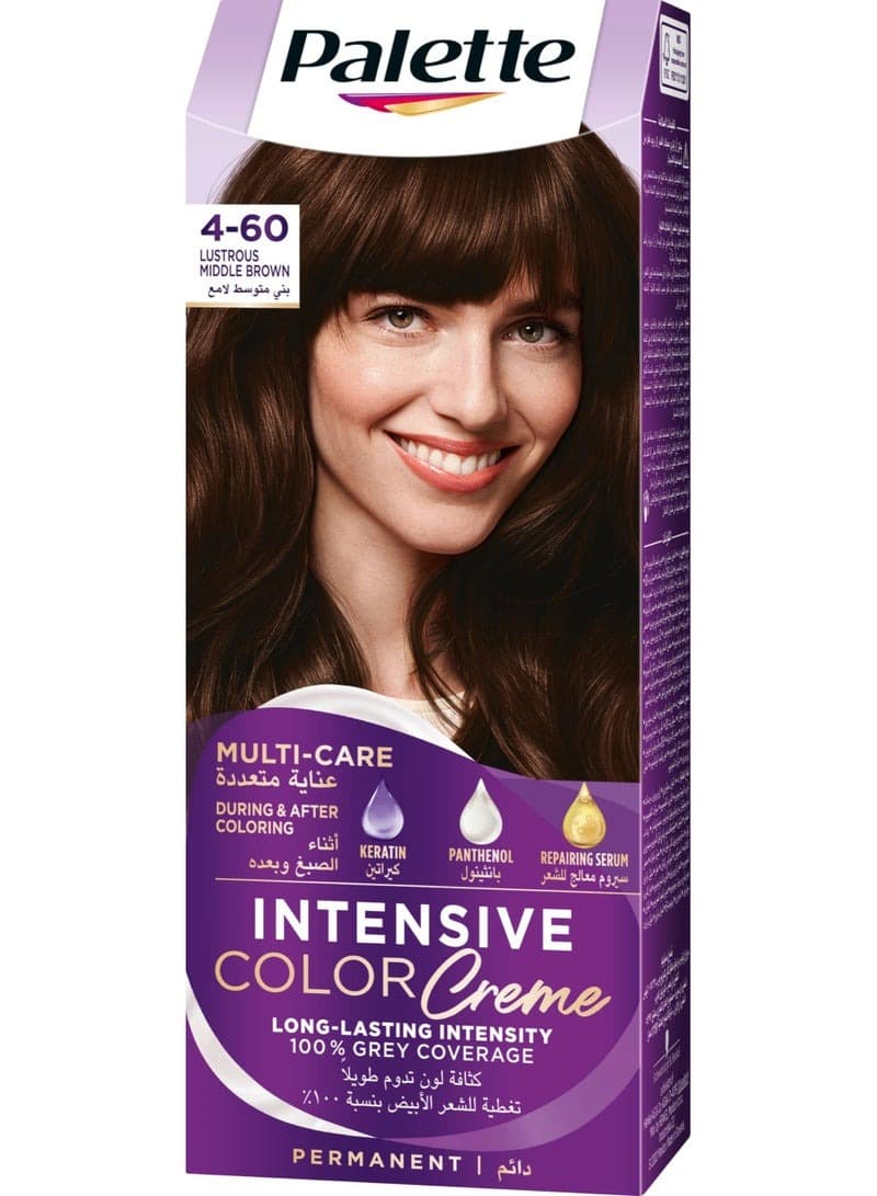 Palette Hair Dye, Rich Creamy Color 4-60 Shiny Medium Brown