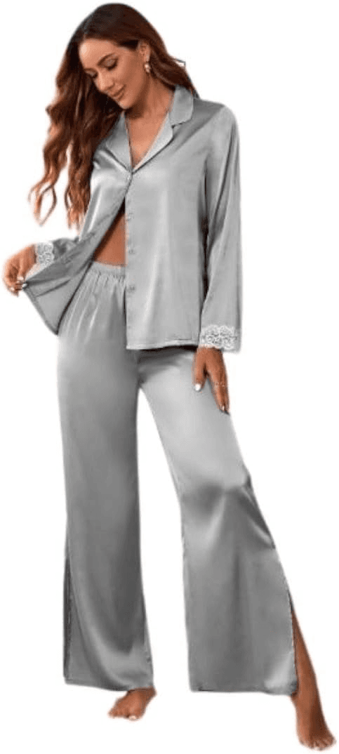 Womens Satin Pajamas