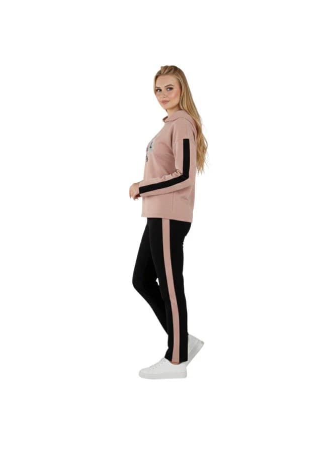 Women's 2-Piece Loungewear Set - "Baby It's Cold Outside" Hoodie & Leggings