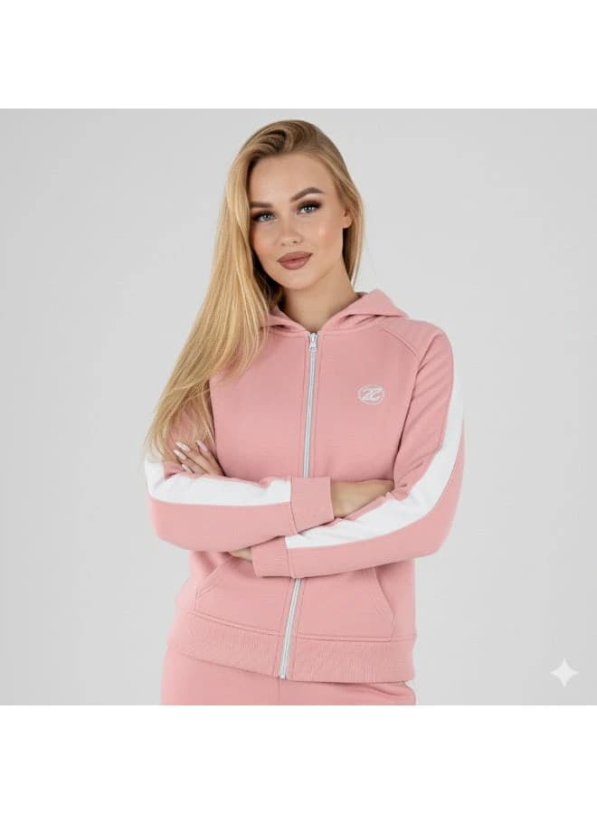 Women’s Winter Melton Pajama Set with Zipper and Hood