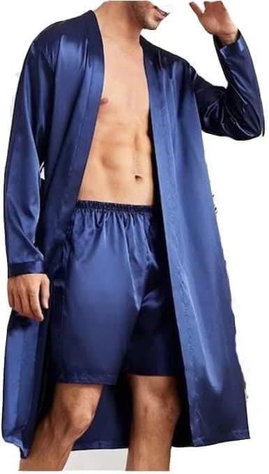 Robe for Men Satin and Short