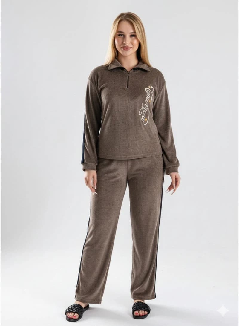 Women's 2-Piece Milton Loungewear Set - Half-Zip Sweatshirt & Matching Pants