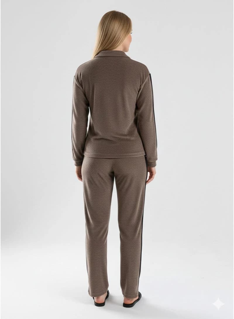 Women's 2-Piece Milton Loungewear Set - Half-Zip Sweatshirt & Matching Pants