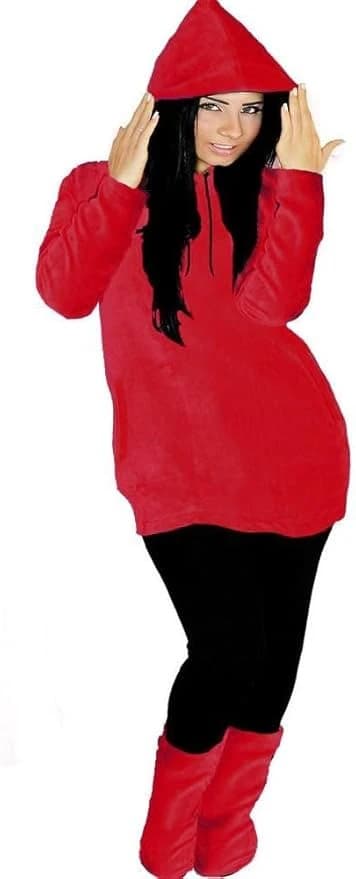 Womens Cappshu Plush Foot-wear Pajama